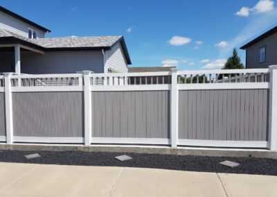 DLR vinyl fence picket top accent